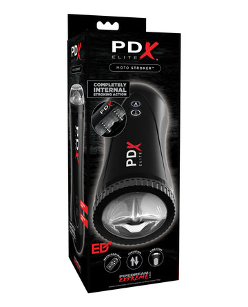 PDX Brands RD538 Moto Stroker Personal Massager, Black, ABS Plastic, TPR