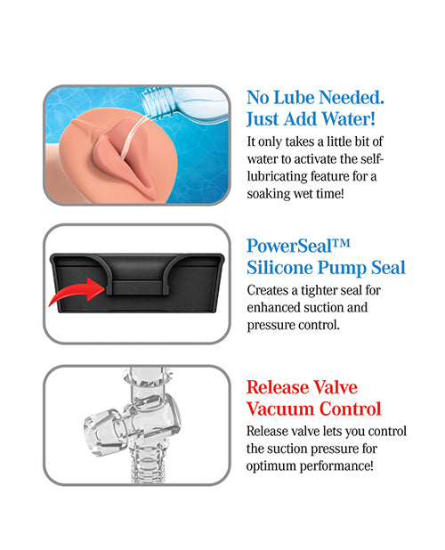PDX Brands Deep Suck Self-Lubricating Stroker and Vacuum Pump