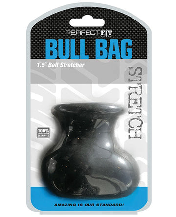 Perfect Fit Brand Bull Bag 1.5" Ball Stretcher – Black, Phthalate-Free