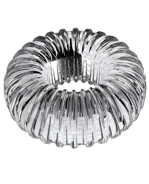 Perfect Fit Brand CR-30C Ribbed Ring, Clear Silicone