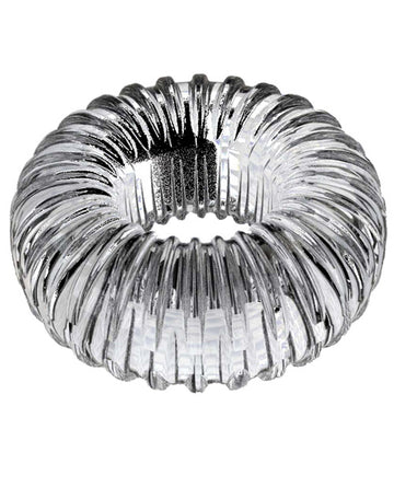 Perfect Fit Brand CR-30C Ribbed Ring, Clear Silicone