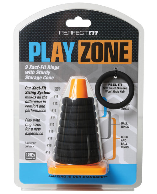 Perfect Fit Brand Play Zone Xact-Fit Kit, 9 Silicone Rings (#11-#19)