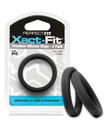 Perfect Fit Brand CR-78B Xact Fit #15, Black Pack of 2