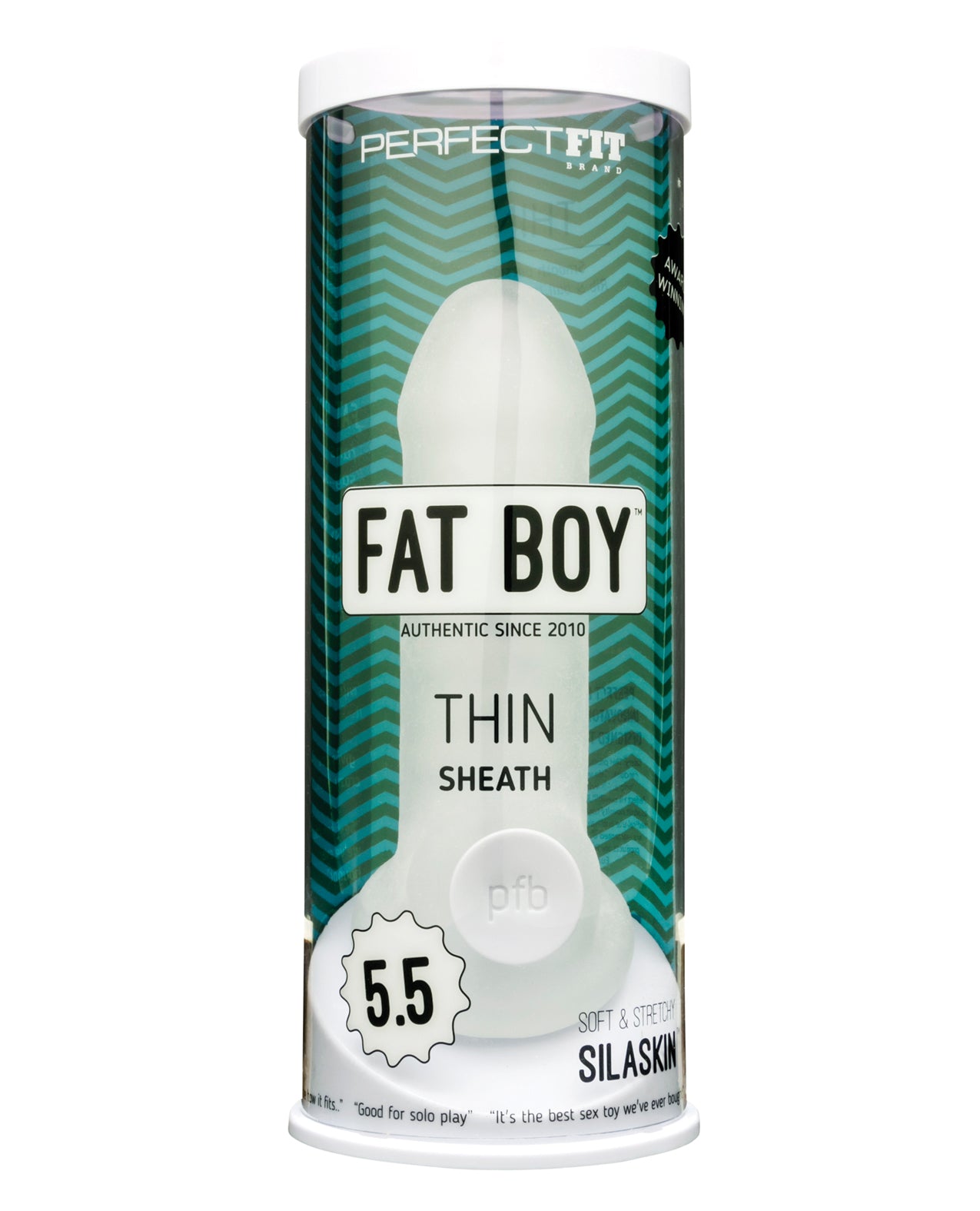 Perfect Fit Brand CS-05C-N Fat Boy Thin Sheath, Silicone, 5.5" Length