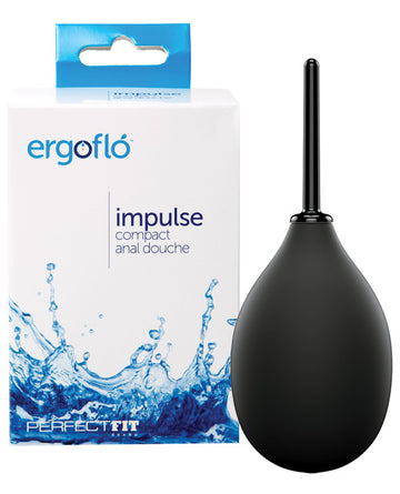 Perfect Fit Brand ER-15 Ergoflo Impulse Anal Douche, Black