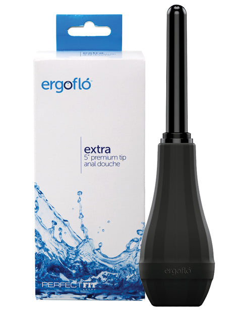 Perfect Fit Ergoflo Extra Anal Douche, 9 oz. Medical-Grade Bulb