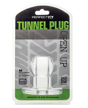 Perfect Fit Brand HP-02C Tunnel Plug Medium, Clear, 2.5" L x 6.3" C