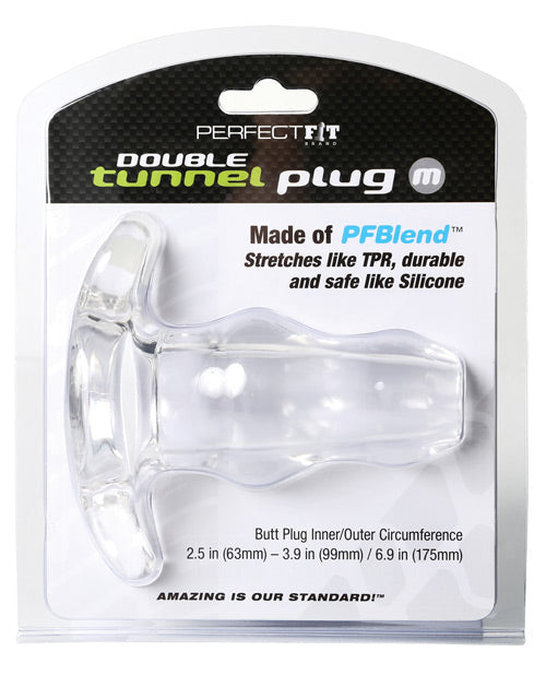 Perfect Fit Brand HP-07C Double Tunnel Plug Medium, Clear