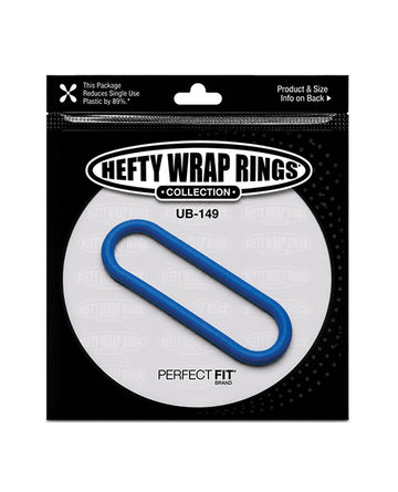 Perfect Fit Hefty Wrap Ring, 9 in. Silicone, Blue
