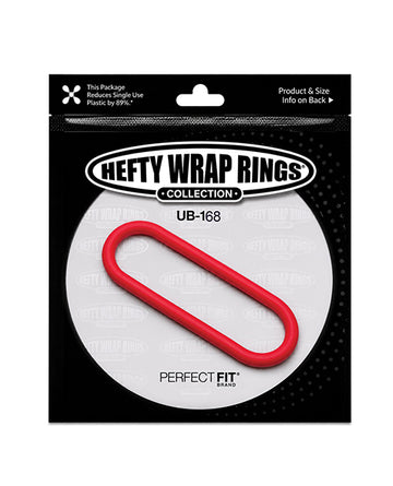 Perfect Fit Hefty Wrap Ring, 12 in., Red Silicone