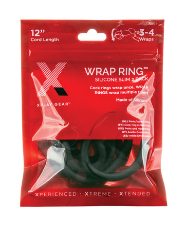 Perfect Fit Brand XP-06B Silicone 12" Slim Wrap Ring, Blue Pack of 2