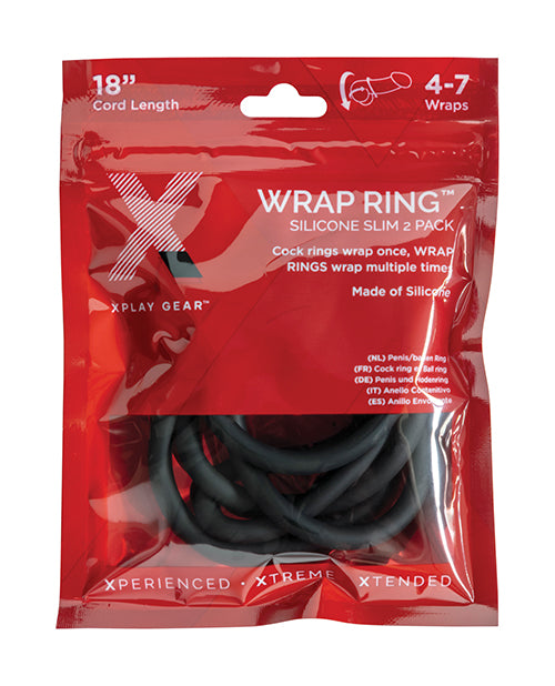 Perfect Fit Brand XP-08B Silicone Wrap, 18-Inch, Black, Pack of 2