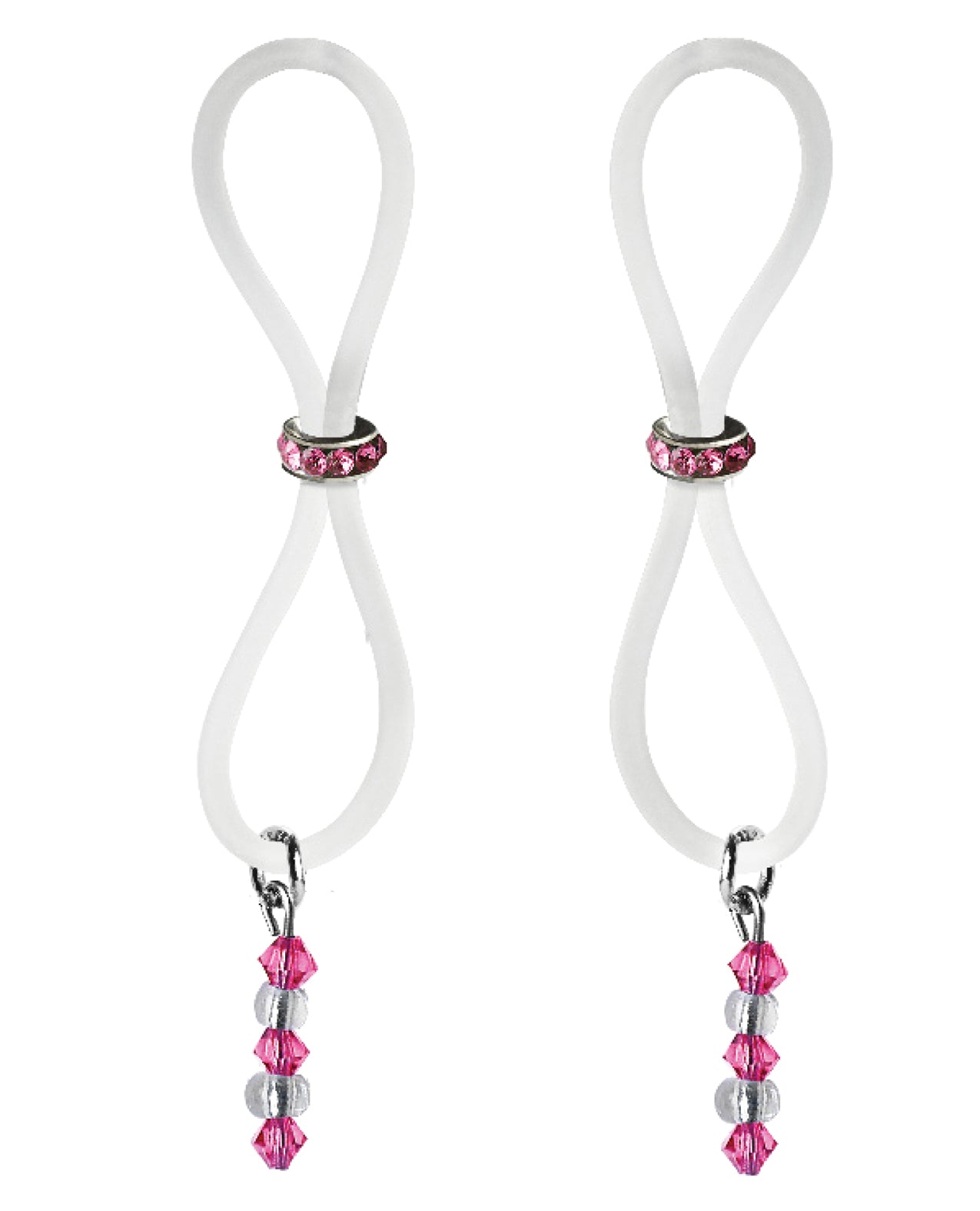 PHS International BDN912C Nipple Halos Pink Gem Slider, Pink/Clear
