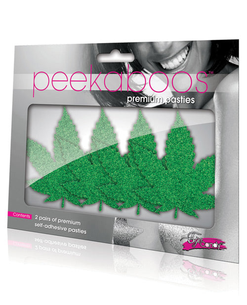 Xgen PK338 Peekaboos Mary Jane Pasties, Green, 2 Pairs