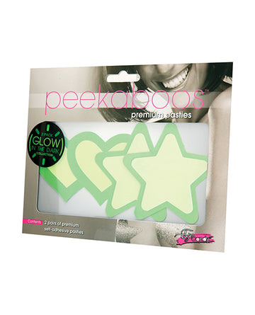 Xgen PK369 Peekaboos Glow in the Dark Hearts & Stars