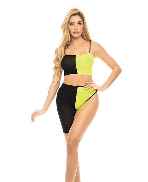 Pink Lipstick 23109-BKYL OS Block You Out Set, Black/Yellow, One Size