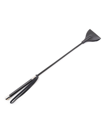 Plesur PC75212 23" Wide Tip Leather Crop, Black, PU, Non-Slip Grip