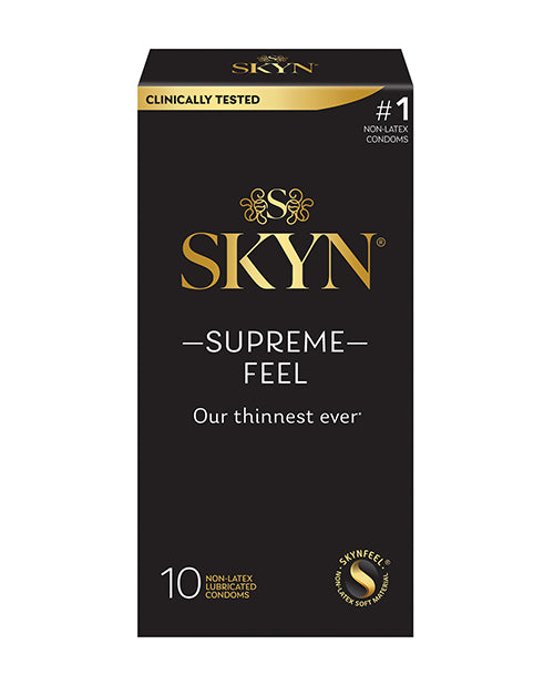 Paradise Marketing 00132 SKYN Supreme Feel Condoms, Pack of 10, Polyisoprene