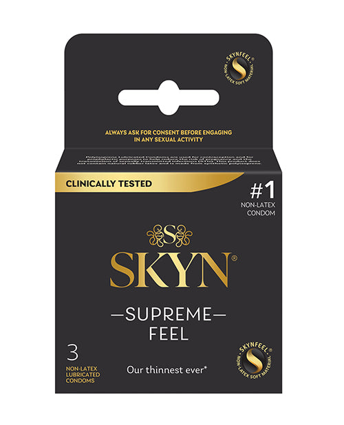 Paradise Marketing 00166 SKYN Supreme Feel Non-latex Condoms, Pack of 3