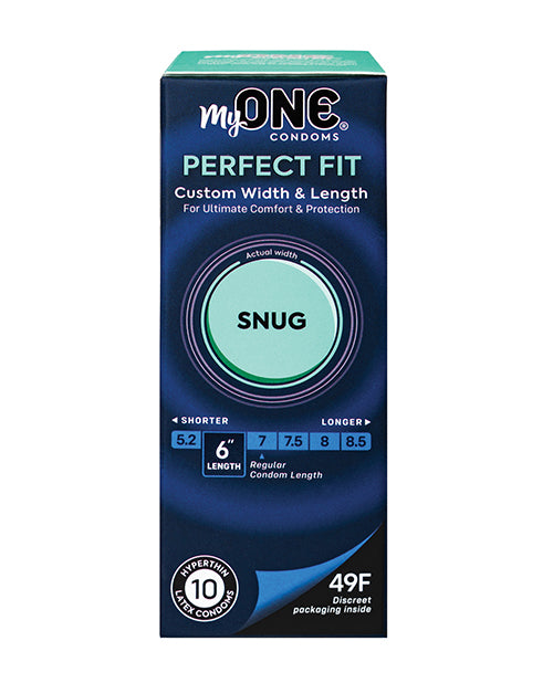 Paradise Marketing MYT49F10 MyONE Custom Fit Latex Condoms, 10 Pack