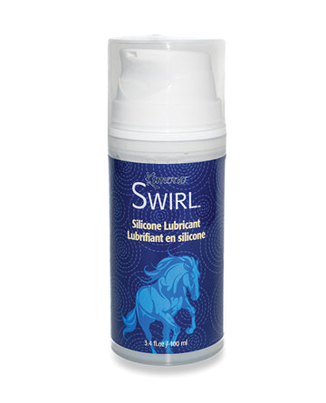 Kimono Swirl Silicone Lubricant, 3.4 oz Pump – Long-Lasting & Condom-Safe