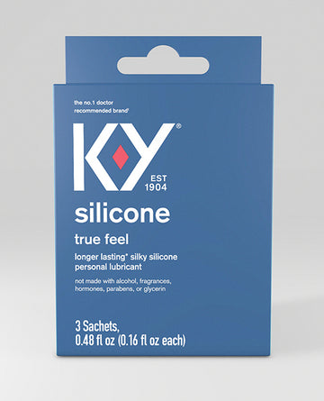 Paradise Marketing 99374 K-Y Silicone True Feel Lube, Pack of 3 Sachets
