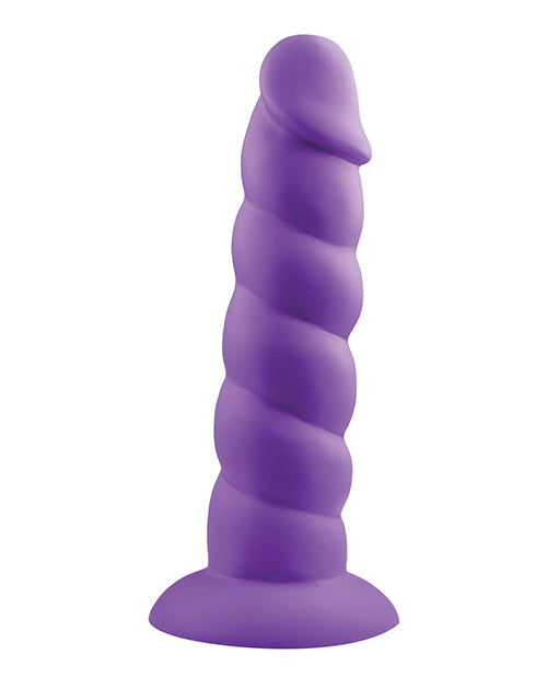 Rock Candy Toys RC-SDAD7-101-PU Suga Daddy 7" Silicone Dildo, Purple