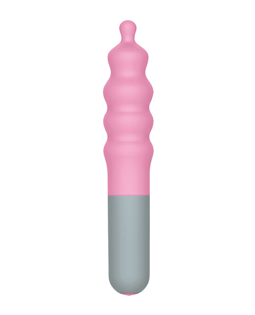 Rock Candy Bubble Gusher Stimulator - Pink - Grey - 7 Vibration Patterns