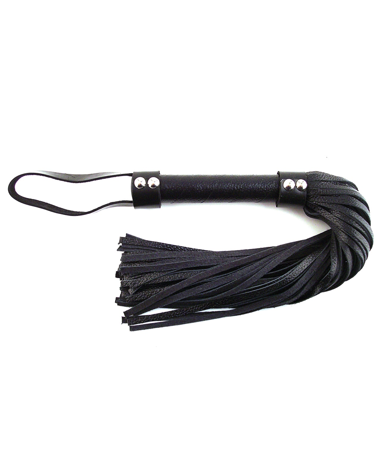 Rouge Garments Short Leather Flogger, H-Style – Black