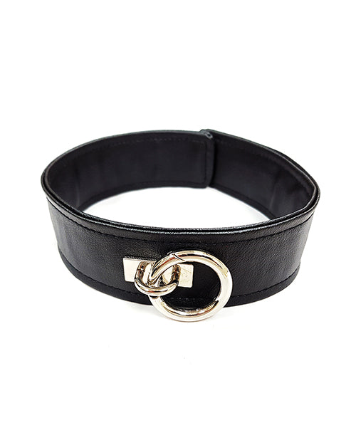 Rouge Garments Ltd FP007-BK Vegan Leather Collar, Black