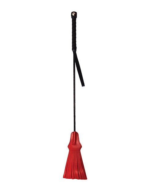 Rouge Garments Ltd RCR1170-RD Red Tasseled Riding Crop, Genuine Leather