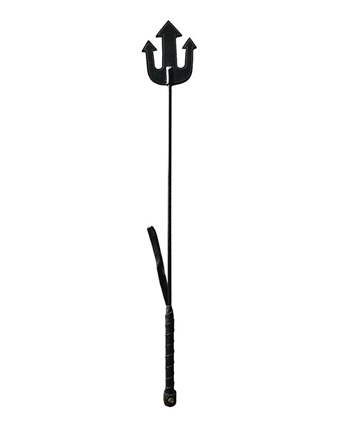 Rouge Garments Ltd RDRC1178-BK Rouge Devil Riding Crop, Leather