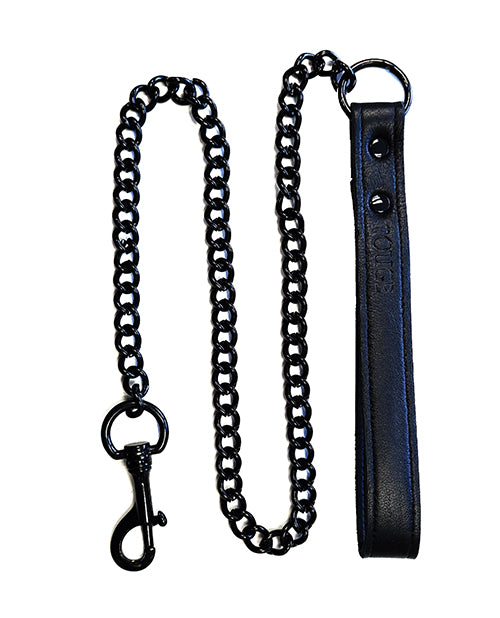 Rouge Garments Ltd RL1017-BKBK Black Leather Lead