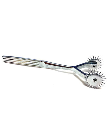 Rouge Garments Ltd RPW055 Stainless Steel 2 Prong Pinwheel, Nickel Plated
