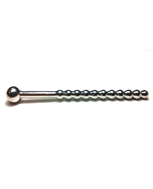 Rouge Garments Ltd RUB050 Beaded Urethral Probe, 10 cm, Stainless Steel