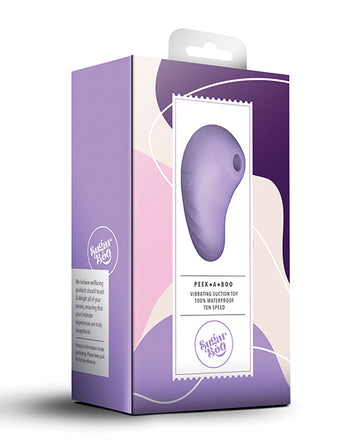 Rocks-Off 10PEEKLIL Sugar Boo Peek A Boo Vibrating Toy, Lilac Silicone