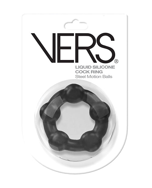 Rascal Video LLC VRS-2204 Mobon Ball Cock Ring, Silicone, Black
