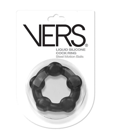 Rascal Video LLC VRS-2204 Mobon Ball Cock Ring, Silicone, Black