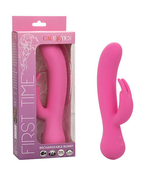 California Exotic Novelties First Time Bunny, Pink Dual-Stimulation Vibrator