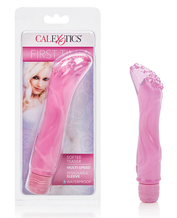California Exotic Novelties SE-0004-25-2 Softee Teaser, Pink Vibrator