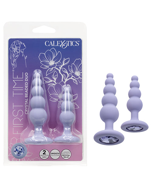CEN SE-0004-59-2 Crystal Beaded Duo, Purple Silicone