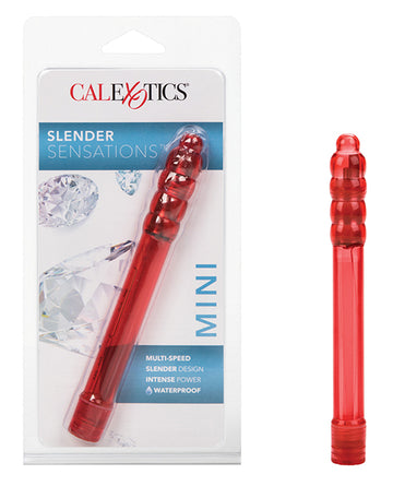 California Exotic Novelties SE-0020-10-2 Slender Sensations Red, Pulsating