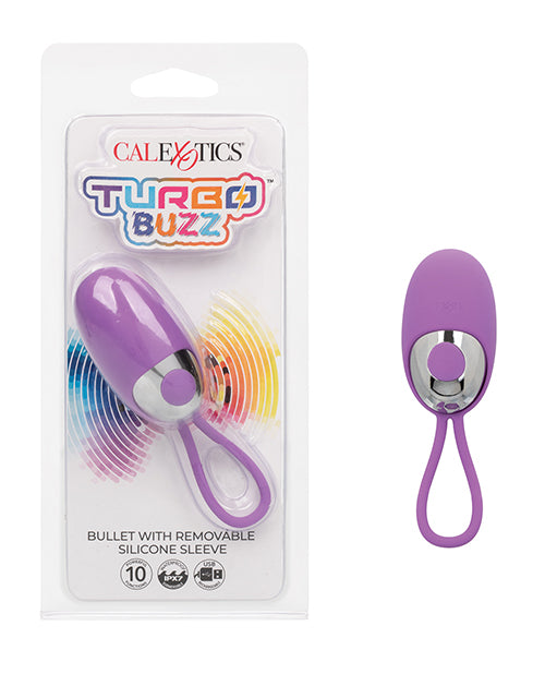 California Exotic Novelties Turbo Buzz Bullet Stimulator, Purple, 10 Functions