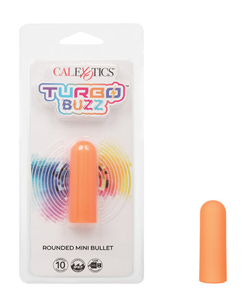 CalExotics Turbo Buzz Rounded Mini Bullet, 10-Function USB Rechargeable