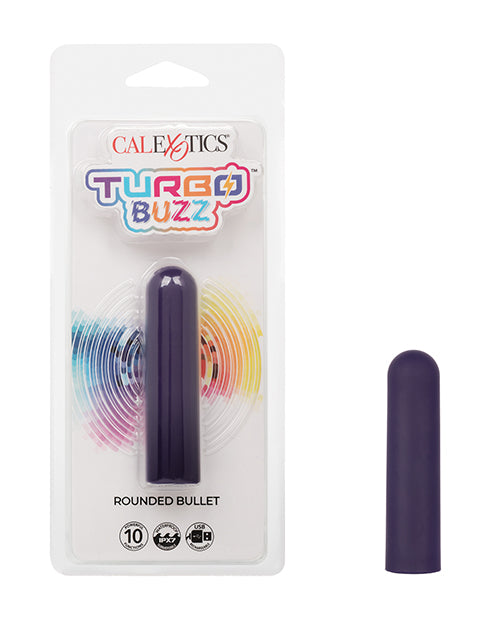 California Exotic Novelties Turbo Buzz Rounded Bullet - Purple - 10 Functions