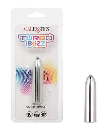 California Exotic Novelties Turbo Buzz Classic Bullet Stimulator, Silver