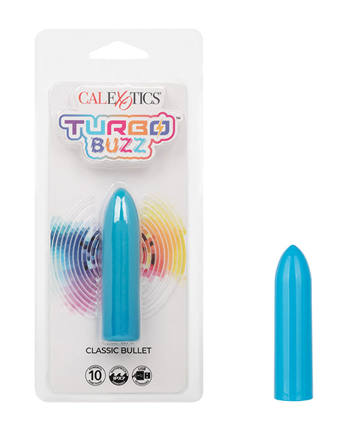 California Exotic Novelties Turbo Buzz Classic Bullet Stimulator, Blue