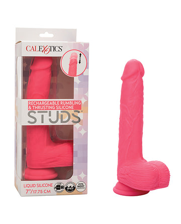 California Exotic Novelties SE-0251-05-3 Rechargeable Studded Vibrator - 7 Inch