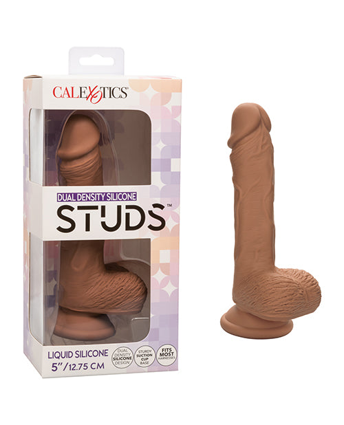 California Exotic Novelties Studs Dual-Density Silicone Dildo, 5-inch