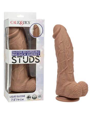 California Exotic Novelties Silicone Rechargeable Pleasure Stud - Brown